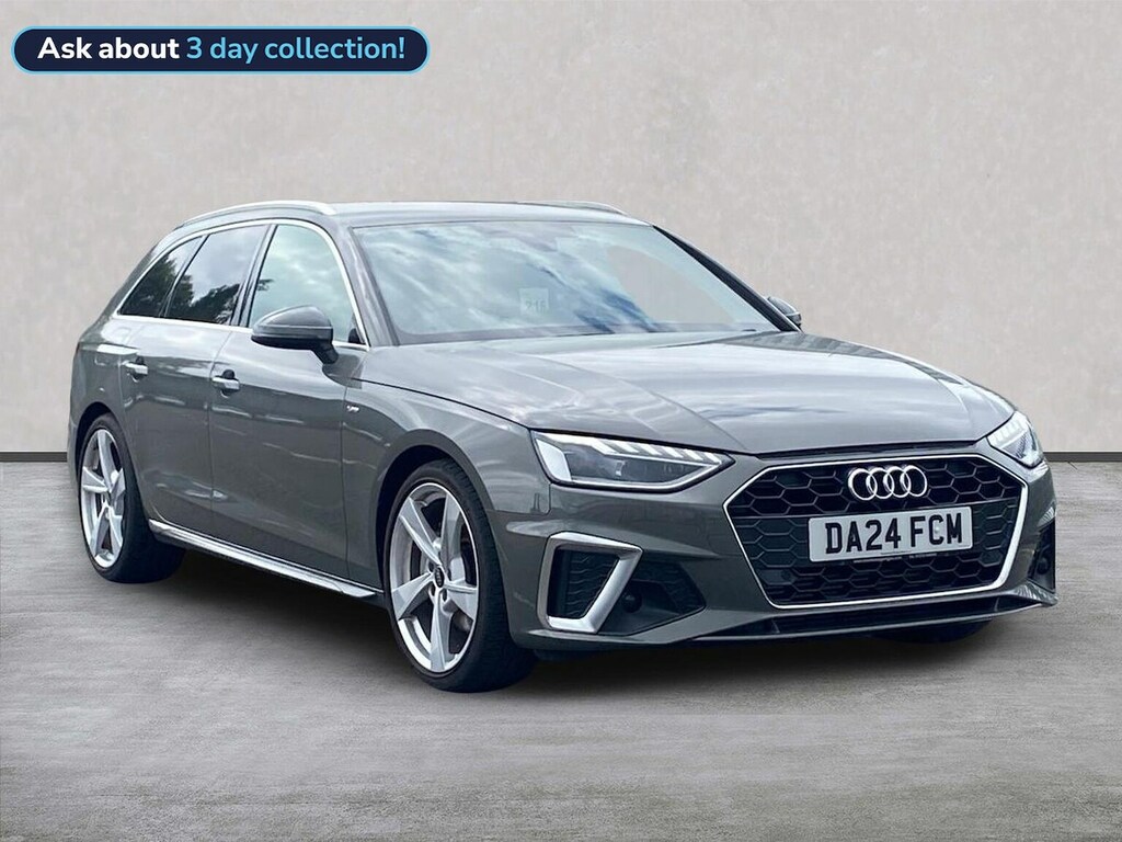 Audi A4 2.0 Tfsi 40 S Line Estate S Tronic Euro DA24FCM Grey