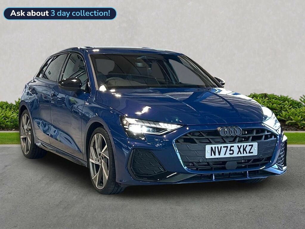 Audi A3 2.0 Tdi 35 Black Edition Sportback S Tr Blue