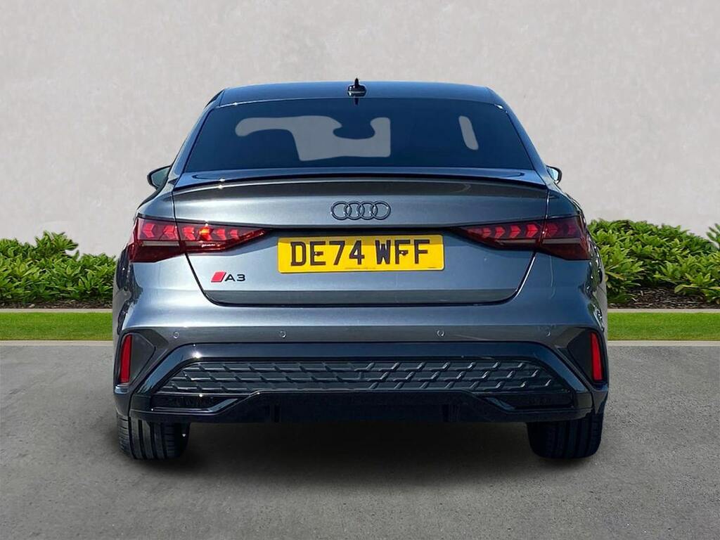 Audi A3 1.5 Tfsi 35 Black Edition Saloon S Tron DE74WFF Grey #4