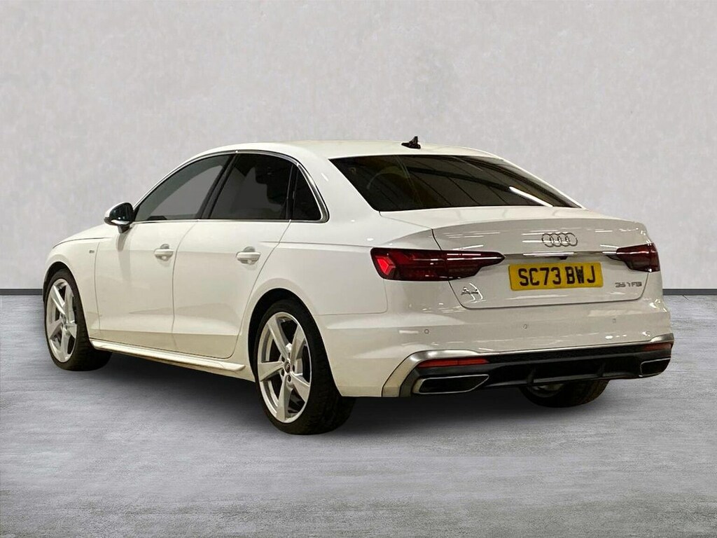 Audi A4 2.0 Tfsi 35 S Line Saloon S Tronic Euro White #2