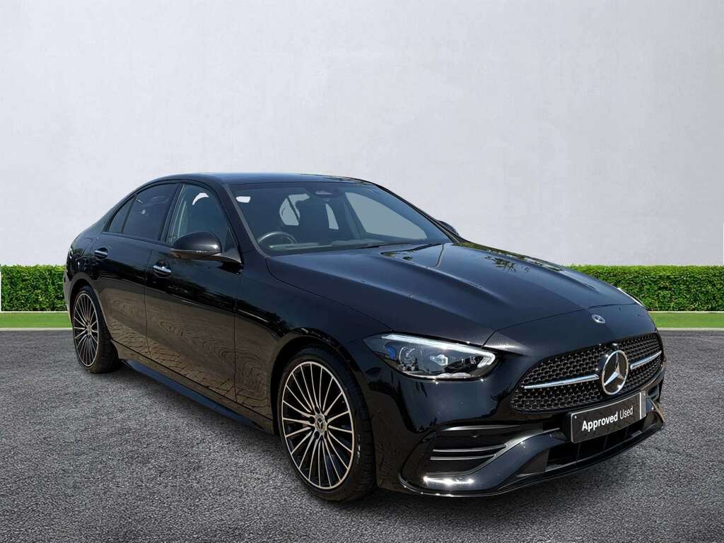 Mercedes-Benz C Class C200 Amg Line Premium Plus 9G-tronic Black