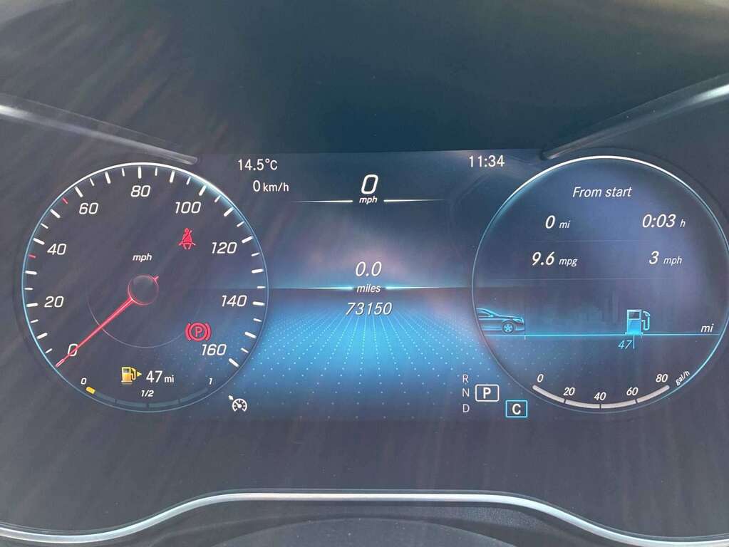 Mercedes-Benz C Class 220D 2.0 Amg Line Edition Blue #11