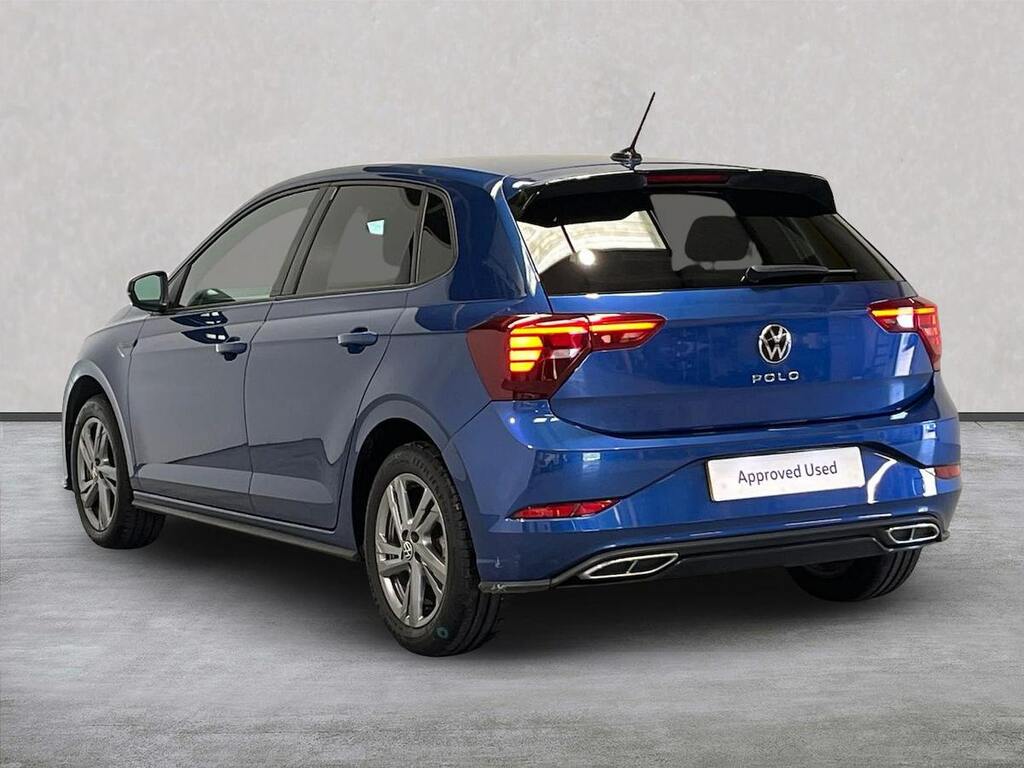 Volkswagen Polo 1.0 Tsi R-line Hatchback Dsg Euro 6 S Blue
