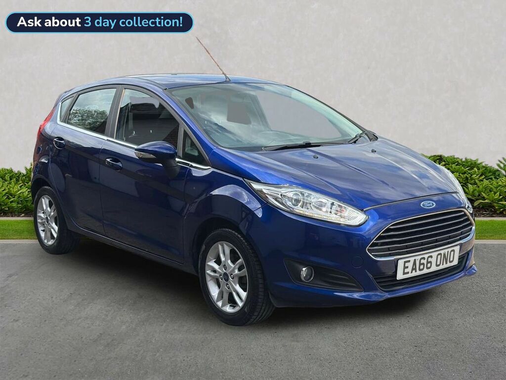 Ford Fiesta 1.25 Zetec Hatchback Euro 6 82 Blue