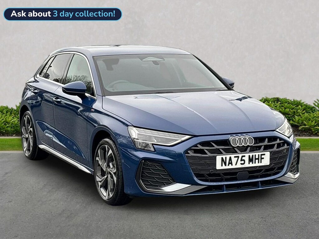 Audi A3 1.5 Tfsi S Line Sportback S Tronic Euro Blue