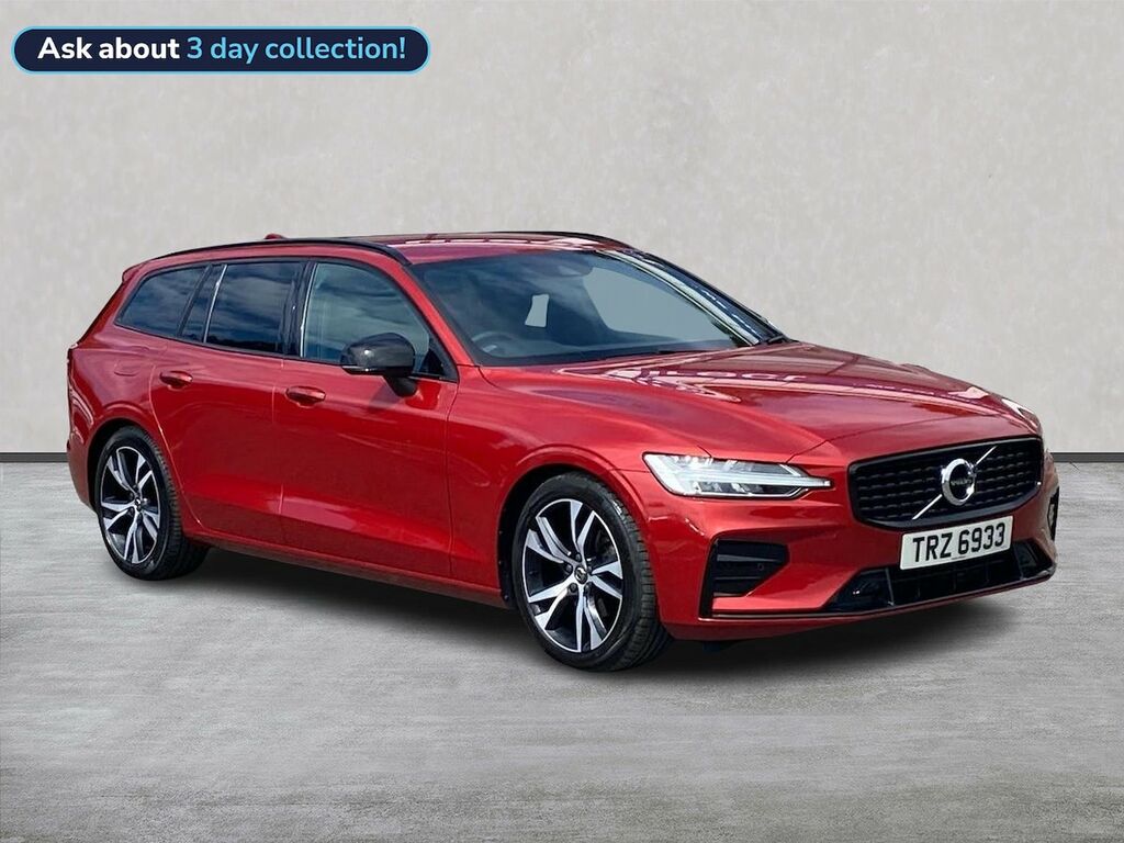Volvo V60 2.0 B3 Mhev Plus Estate Hybrid Dct Red