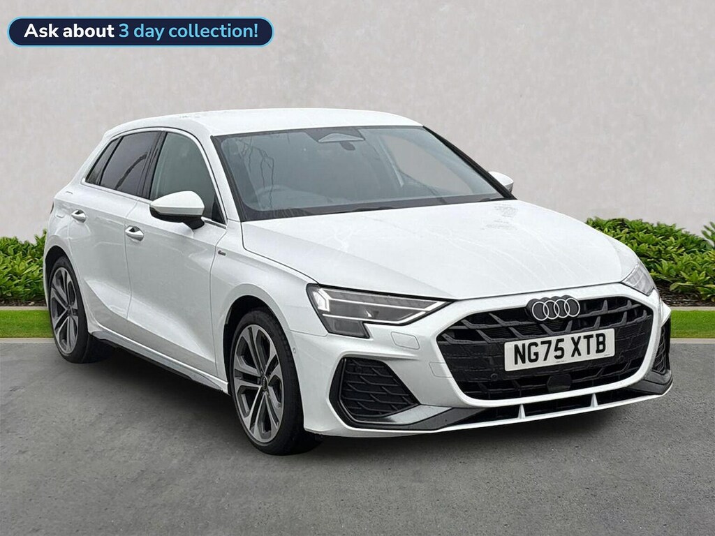 Audi A3 1.5 Tfsi S Line Sportback S Tronic Euro White