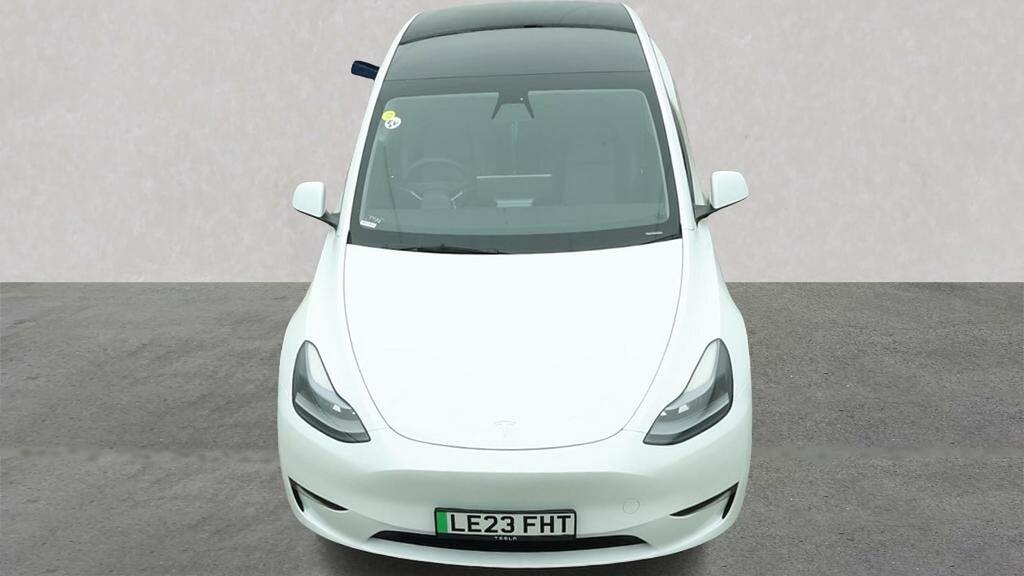 Tesla Model Y Rwd Pan Roof, White #7