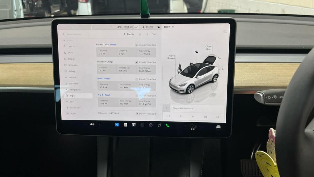 Tesla Model Y Rwd Pan Roof, White #13