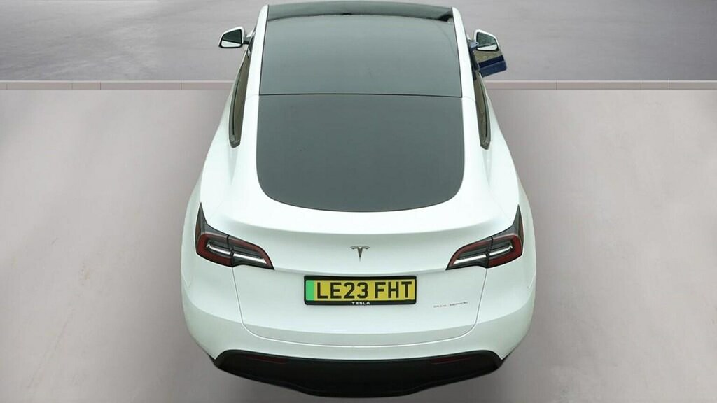 Tesla Model Y Rwd Pan Roof, White #8