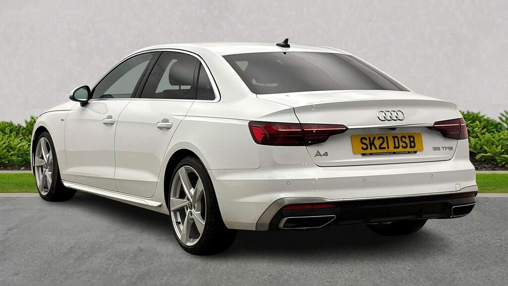 Audi A4 2.0 Tfsi 35 S Line Saloon S Tronic Euro White #2