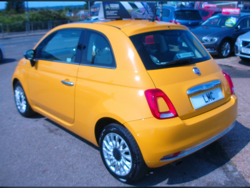 Fiat 500 1.2 Lounge Hatchback Euro 6 WM65OUB Yellow #3