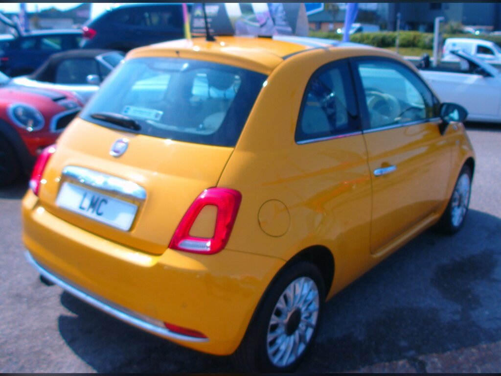 Fiat 500 1.2 Lounge Hatchback Euro 6 WM65OUB Yellow #5