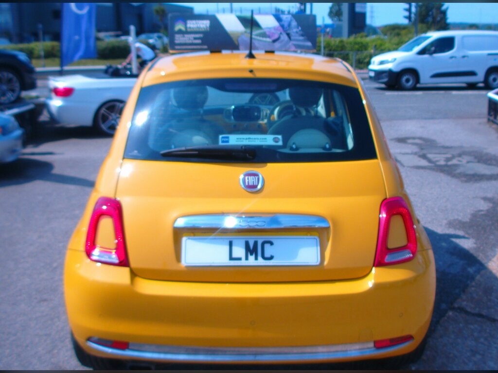 Fiat 500 1.2 Lounge Hatchback Euro 6 WM65OUB Yellow #4