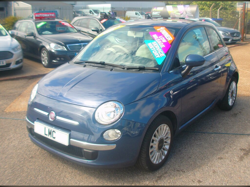 Fiat 500 1.2 Lounge Hatchback Euro 6 Ss LG14RZT Blue #3