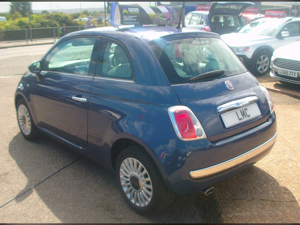Fiat 500 1.2 Lounge Hatchback Euro 6 Ss LG14RZT Blue #4