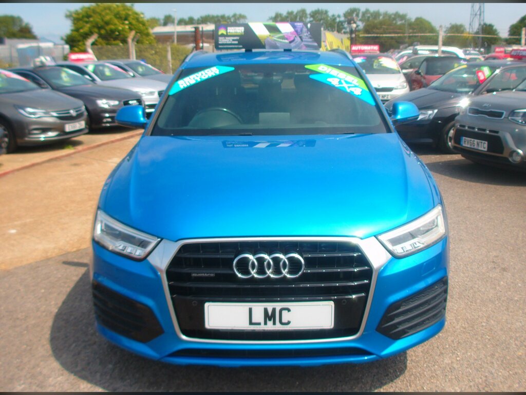 Audi Q3 2.0 Tdi S Line Plus Suv Quattro MF65YKH Blue #2