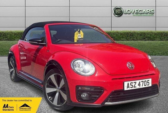 Volkswagen Beetle 2.0 Tdi Bluemotion Tech R-line Cabriolet Diese ASZ4705 Red #2