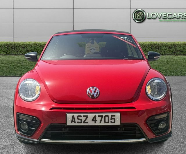 Volkswagen Beetle 2.0 Tdi Bluemotion Tech R-line Cabriolet Diese ASZ4705 Red #5