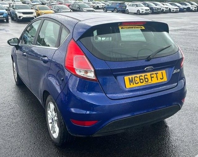 Ford Fiesta 1.25 Zetec Hatchback Euro 6 82 MC66FTJ Blue #2