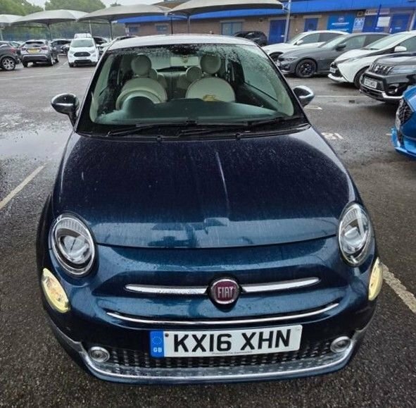 Fiat 500 1.2 Lounge Hatchback Euro 6 S S Blue #3