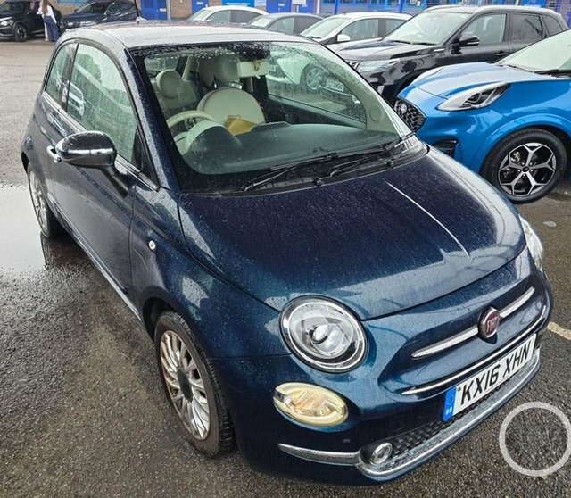 Fiat 500 1.2 Lounge Hatchback Euro 6 S S Blue
