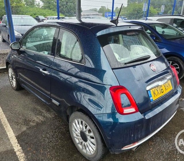 Fiat 500 1.2 Lounge Hatchback Euro 6 S S Blue #2
