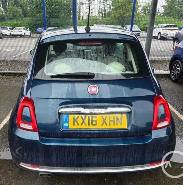 Fiat 500 1.2 Lounge Hatchback Euro 6 S S Blue #4