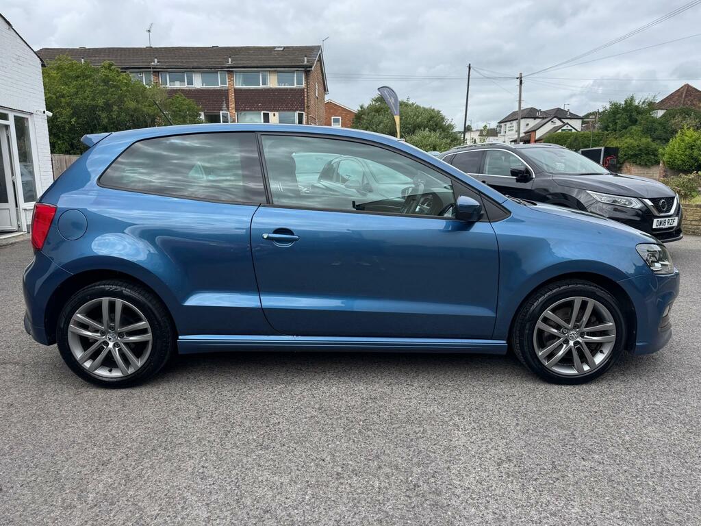 Volkswagen Polo 1.0 Tsi Bluemotion Tech R-line Hatchback Petro FD16AUP Blue #3