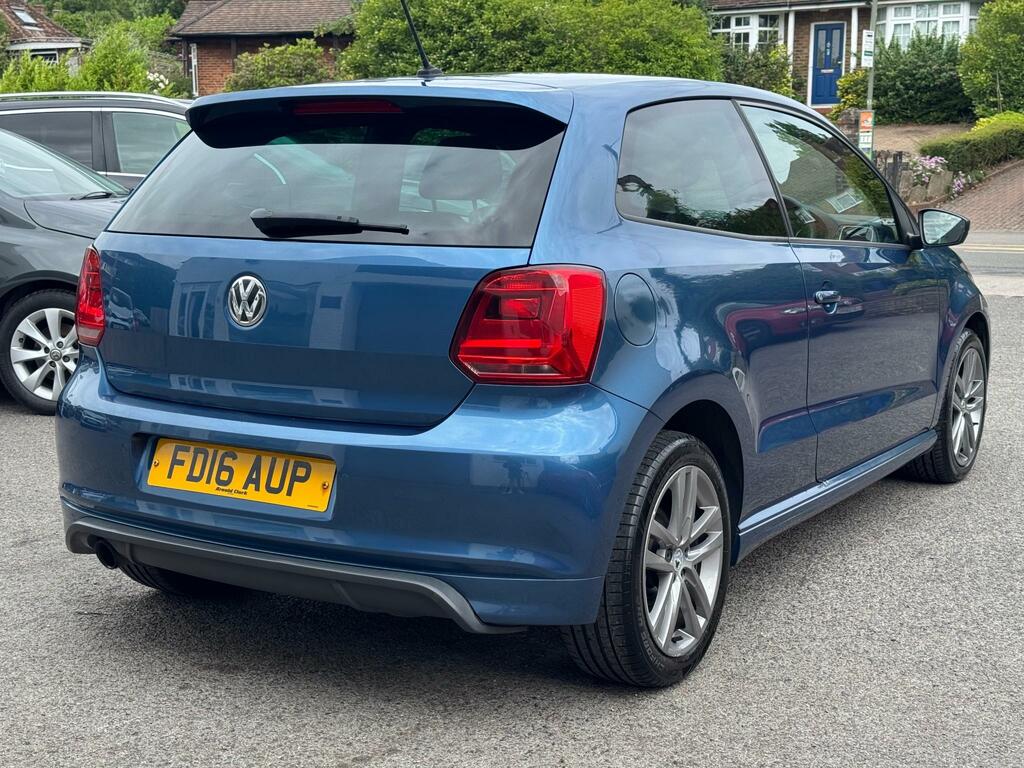 Volkswagen Polo 1.0 Tsi Bluemotion Tech R-line Hatchback Petro FD16AUP Blue #4