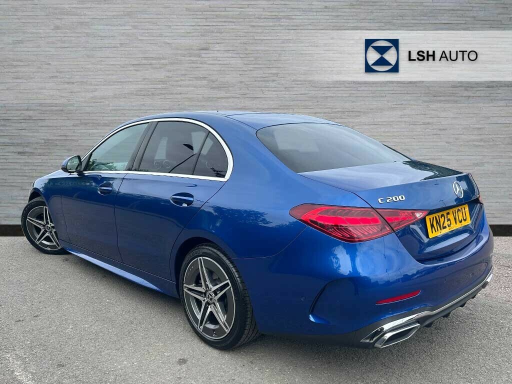 Mercedes-Benz C Class C200 Amg Line 9G-tronic KN25VCU Blue #3