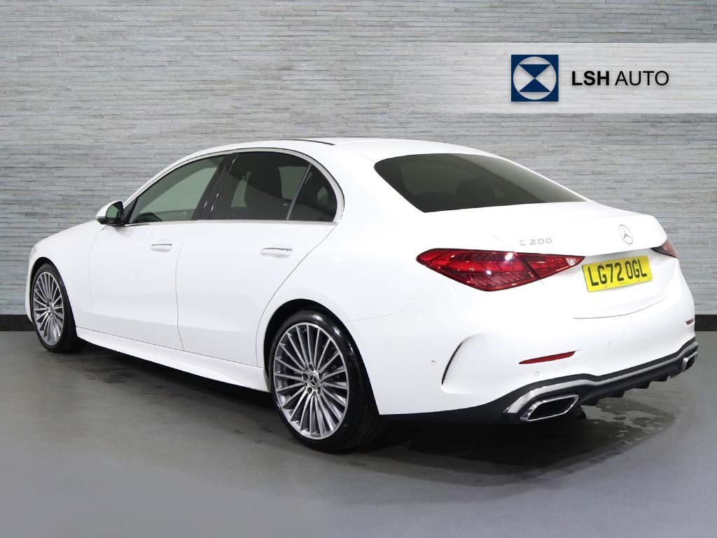 Mercedes-Benz C Class C200 Amg Line Premium 9G-tronic LG72OGL White #2