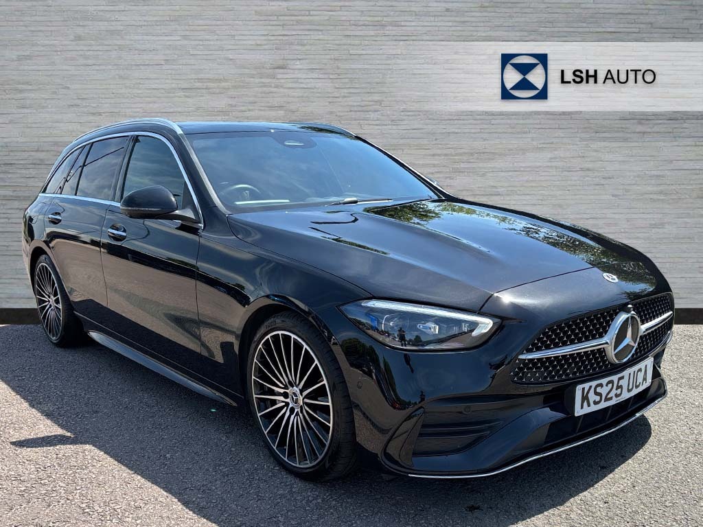Mercedes-Benz C Class C200 Amg Line Premium Plus 9G-tronic Black