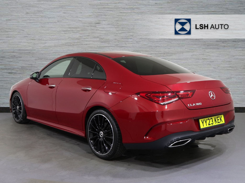 Mercedes-Benz CLA Class Cla 180 Amg Line Premium Plus Night Edition Ti Red #3