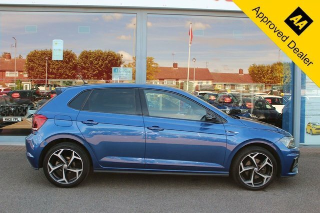 Volkswagen Polo 1.0 Tsi R-line Hatchback Dsg Euro 6 S RO70XZU Blue #2