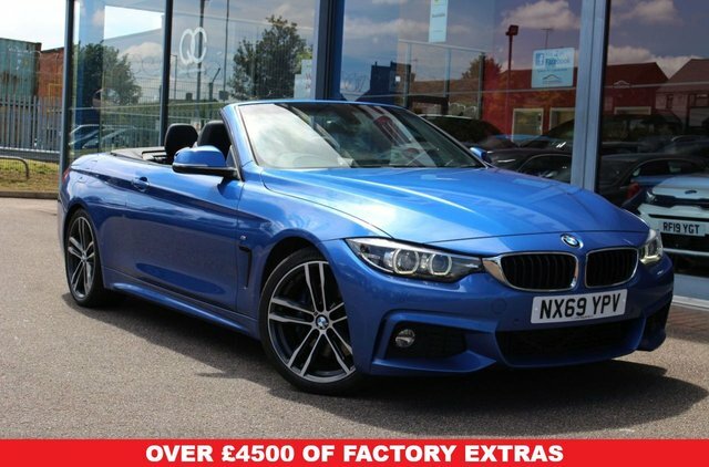 BMW 4 Series 2.0 420I Gpf M Sport Convertible E Blue