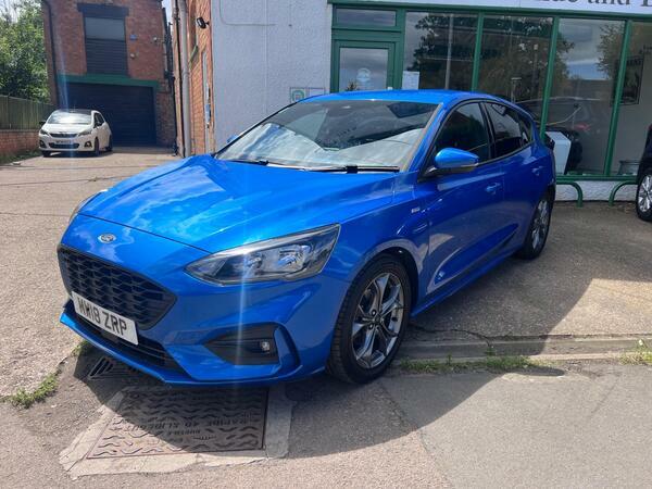 Ford Focus 1.0T Ecoboost St-line Euro 6 Ss MW18ZRP Blue #5