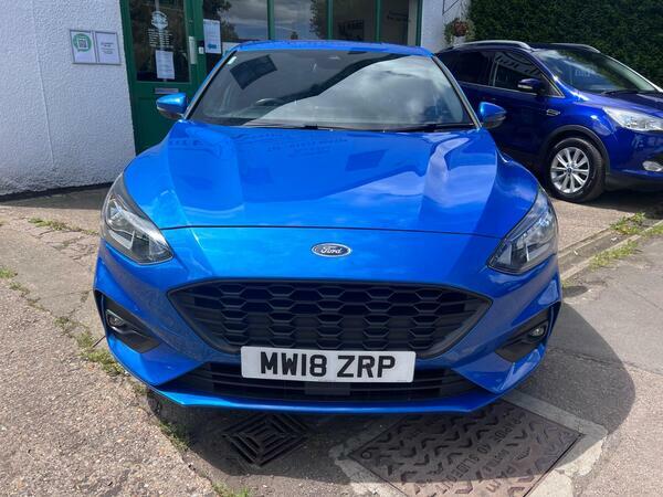 Ford Focus 1.0T Ecoboost St-line Euro 6 Ss MW18ZRP Blue #4