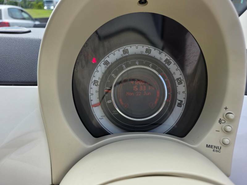 Fiat 500 Hatchback White #12