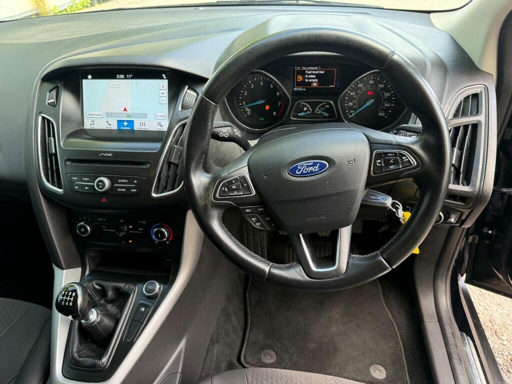 Ford Focus Hatchback 1.0T Ecoboost Zetec Edition Euro 6 Ss WN67HBB Black #2