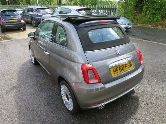 Fiat 500C 2018 1.2 Lounge Convertible Dualogic Eu HF68FHM Grey #5
