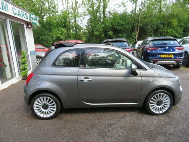 Fiat 500C 2018 1.2 Lounge Convertible Dualogic Eu HF68FHM Grey #2