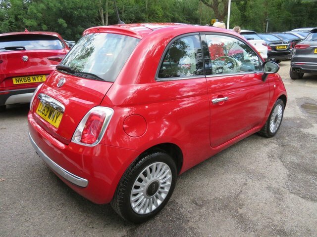 Fiat 500 2013 1.2 Lounge Hatchback Euro 6 Red #3