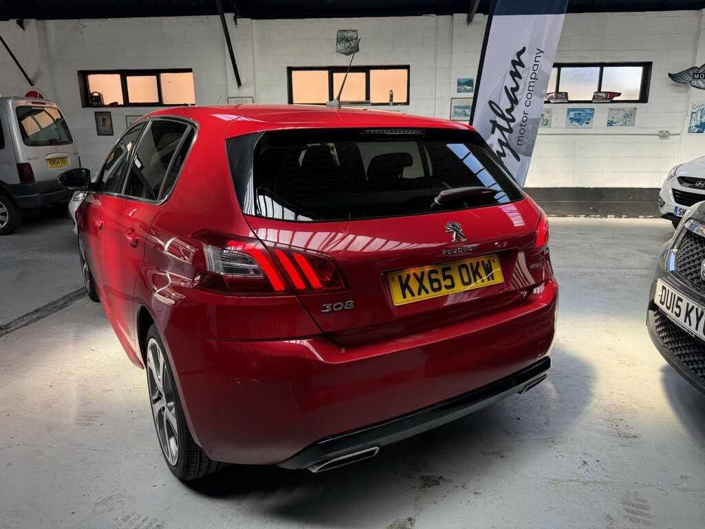 Peugeot 308 1.2 Puretech Gt Line 201565 KX65OKW Red #4