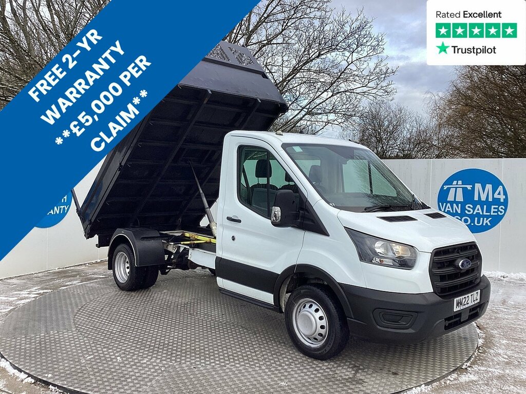 Ford Transit Custom 350 Ecoblue Leader Tipper Euro 6 U7783 Ulez MM22TLZ White