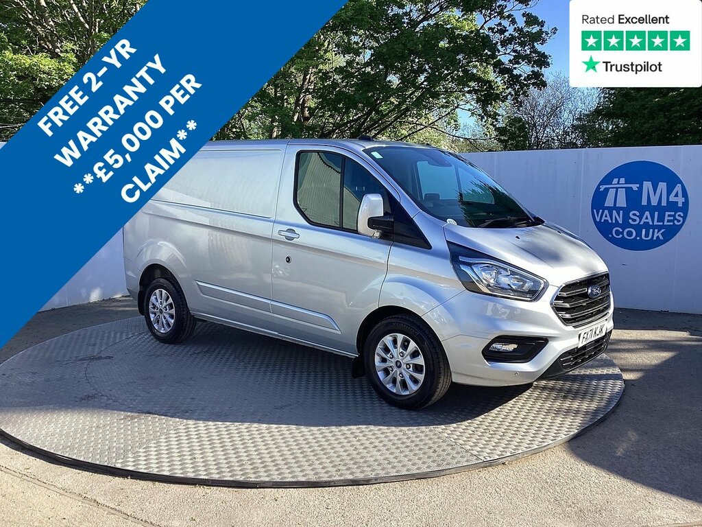 Ford Transit Custom 280 Ecoblue Limited Swb L R Euro 6 U7849 Ulez FX71KJK Silver