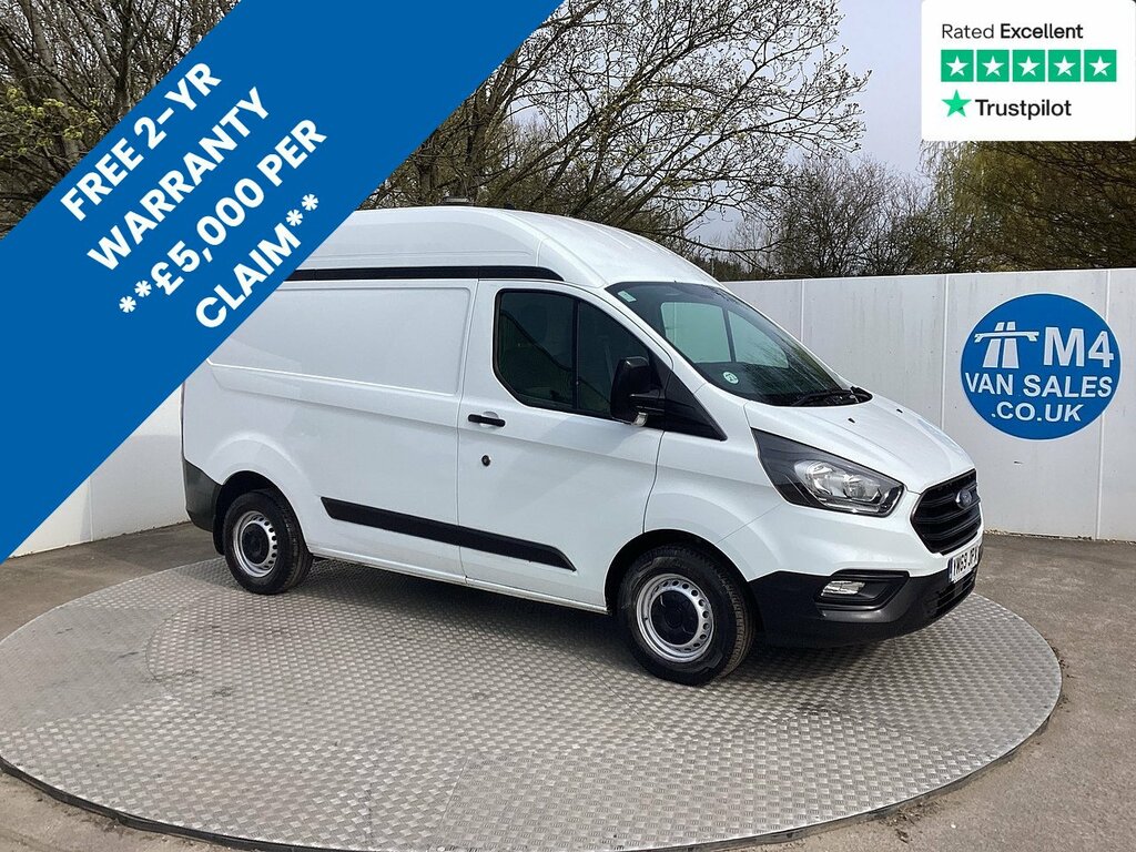 Ford Transit Custom 300 Ecoblue Leader Swb H R Euro 6 U7869 Ulez YM69JPX White