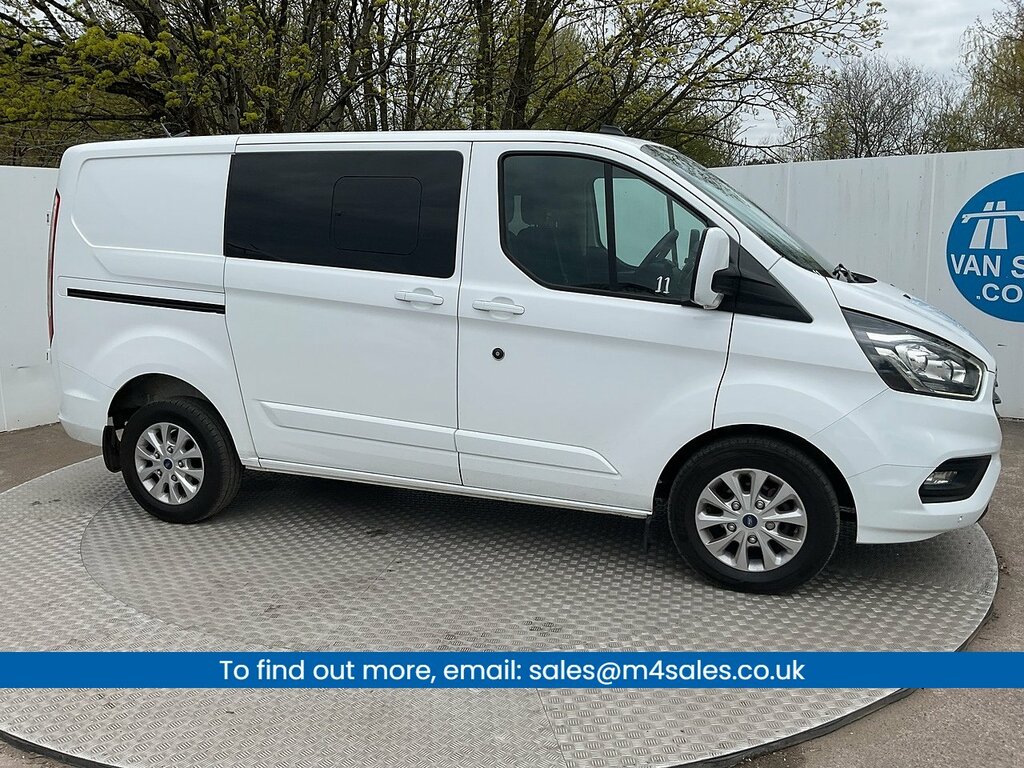 Ford Transit Custom 300 Ecoblue Limited Crewvan Euro 6 U8005 Ulez HJ22UCO White #2
