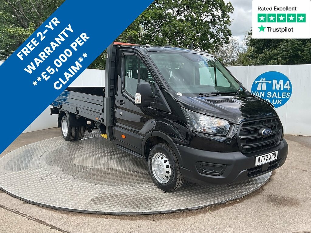 Ford Transit Custom 350 Ecoblue Leader Lwb Dropside Euro 6 L13ft 11 WV72XPU Black
