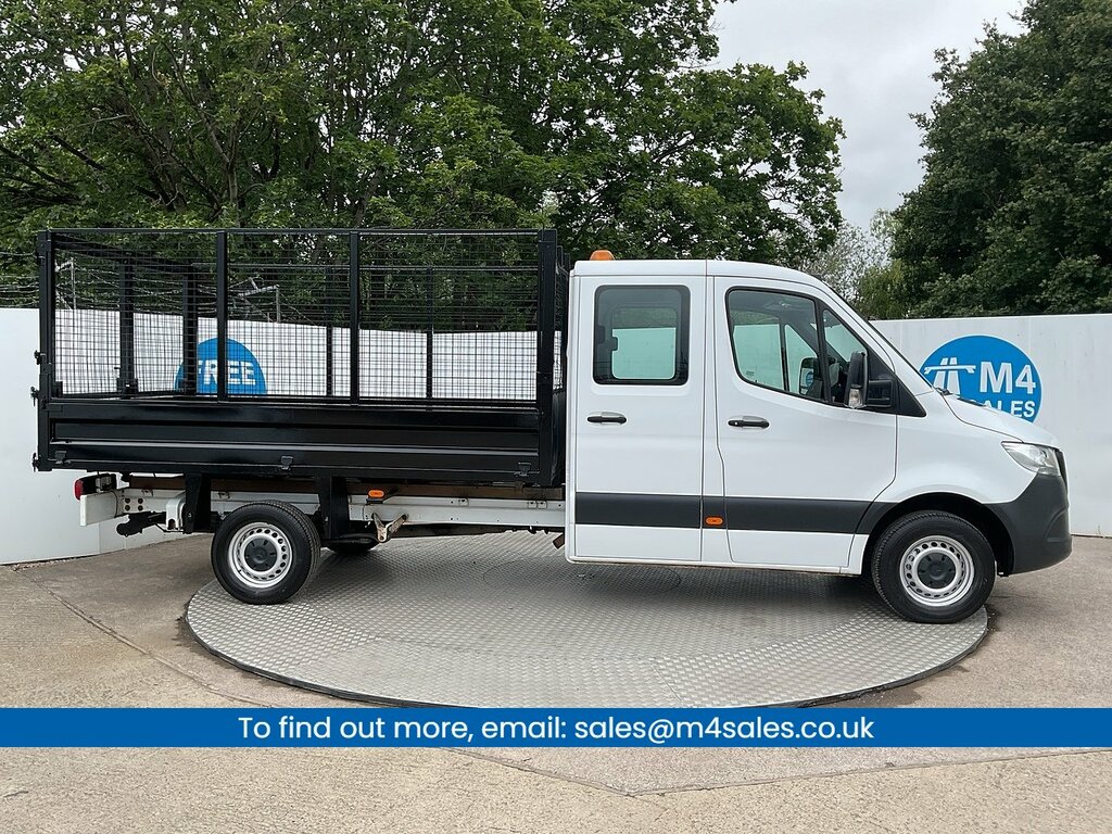 Mercedes-Benz Sprinter 314 Cdi Lwb C C Caged Tipper Trend Euro 6 L11ft 6 White #2